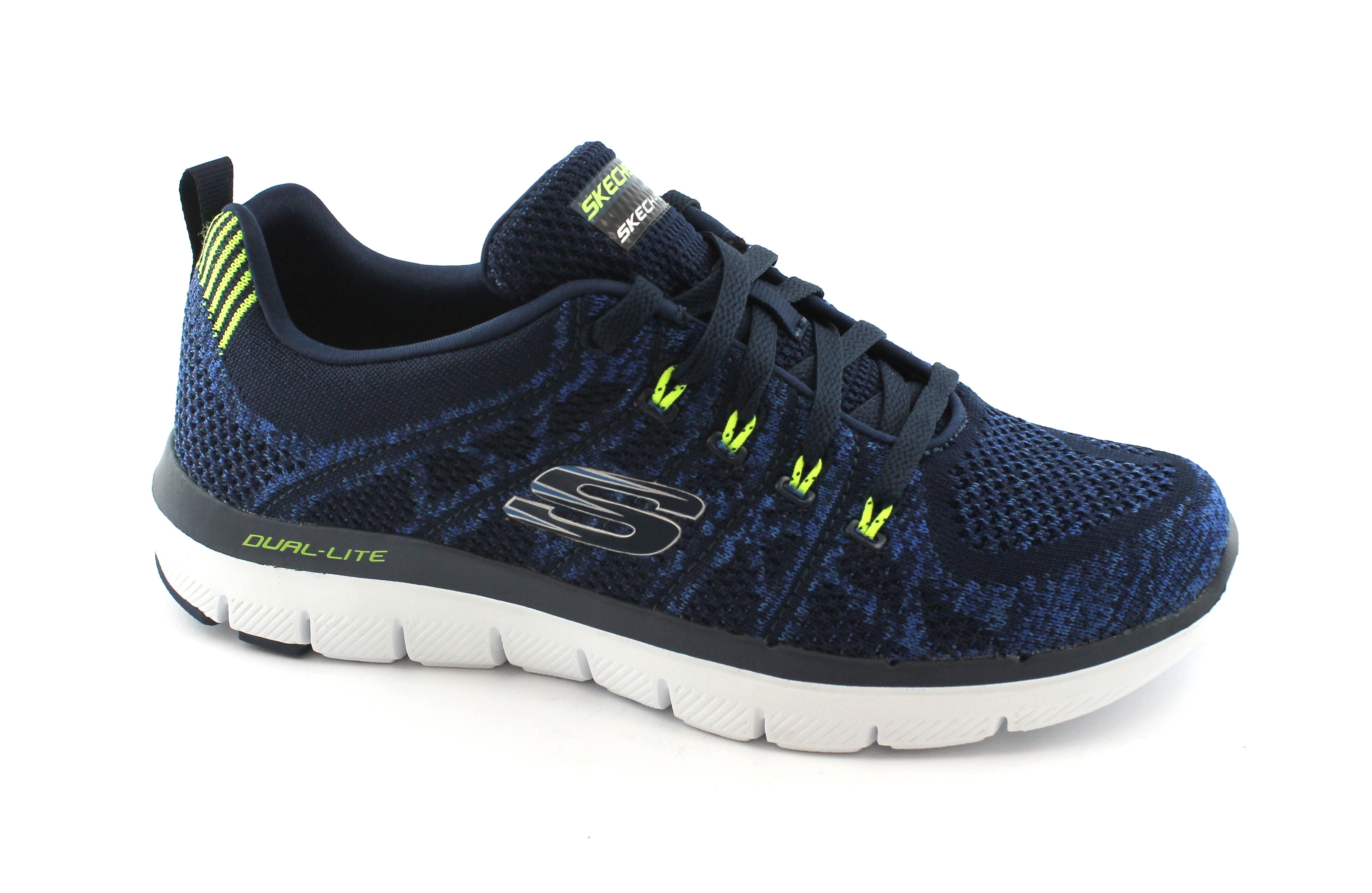 skechers memory foam uomo blu