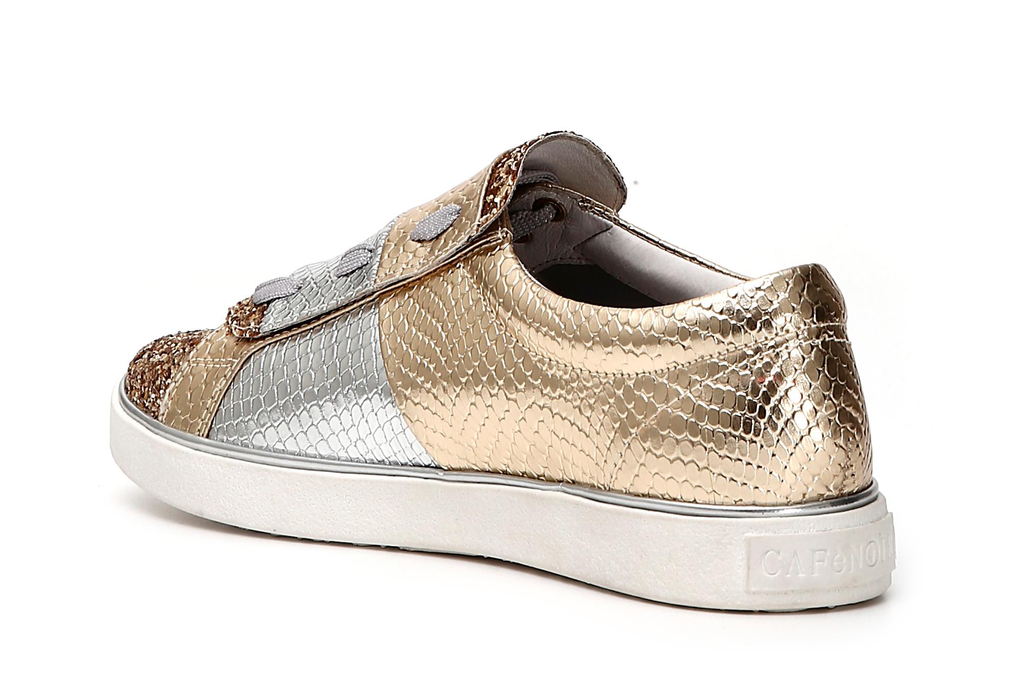 Cafè Cafè Cafè Noir KDF929 SNEAKERS ALLACCIATA IN GLITTER E FINTA PELLE PITONE LAMINATA 20d30a Cafè Cafè Cafè Noir KDF929 SNEAKERS ALLACCIATA IN GLITTER E FINTA PELLE PITONE LAMINATA 20d30a