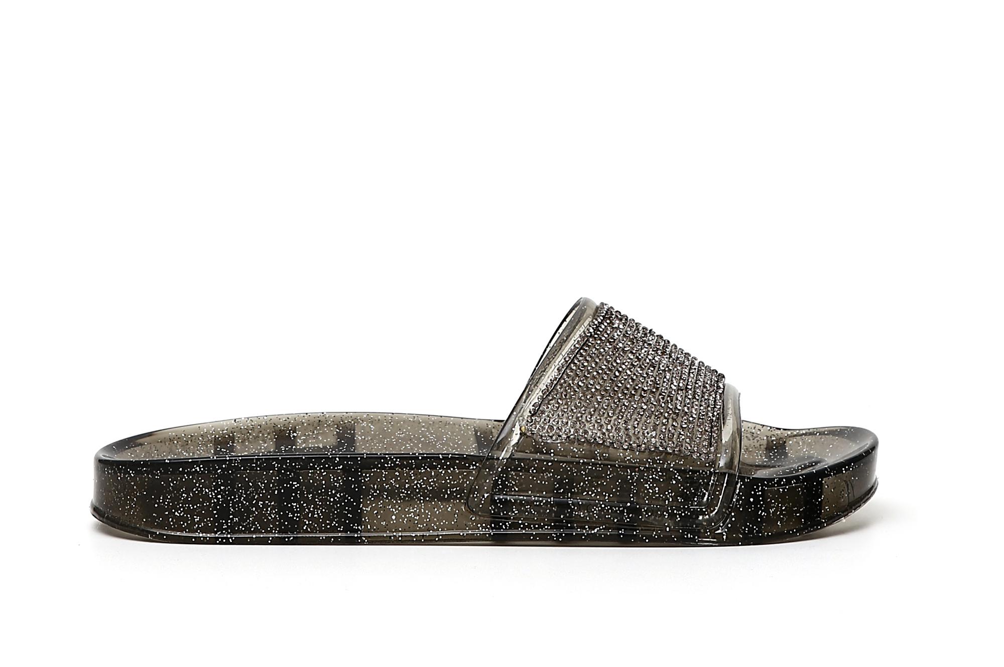 Caf Noir FE920 scarpa ciabatta donna con strass nero Caf Noir FE920 scarpa ciabatta donna con strass nero