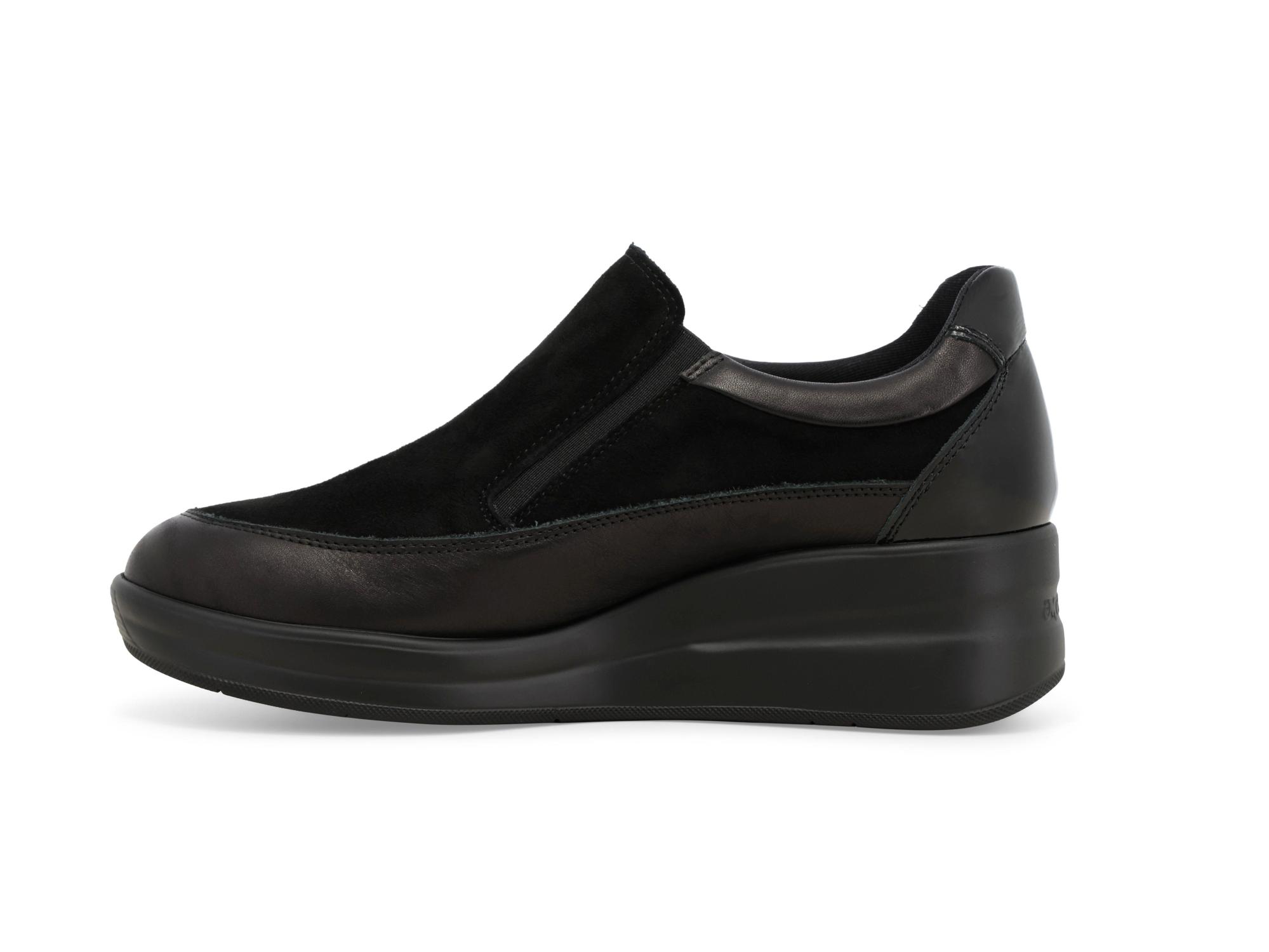 Melluso Sneakers donna in pelle comode nero r25657z