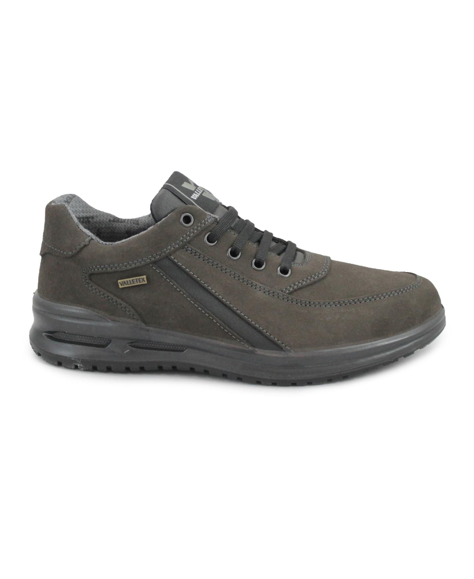 VALLEVERDE VL53826 antracite scarpe uomo lacci pelle valletex impermeabile