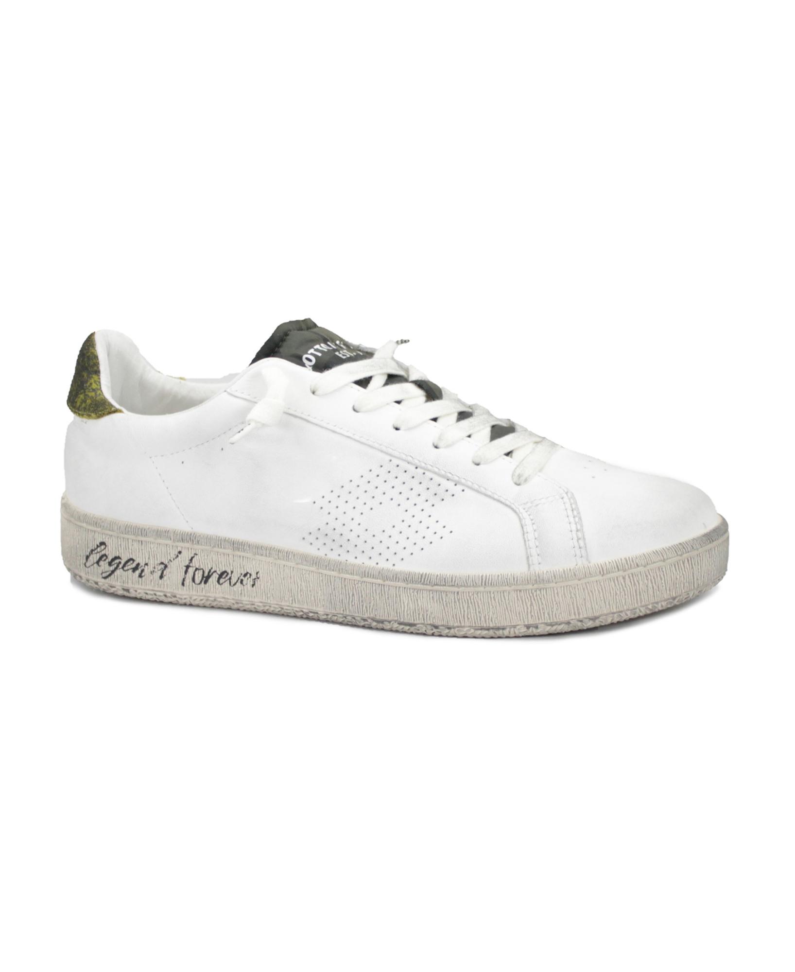 LOTTO LEGGENDA 223619 autograph white camouflage yellow bianco uomo sneakers lacci pelle