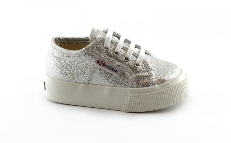 superga bambina argento