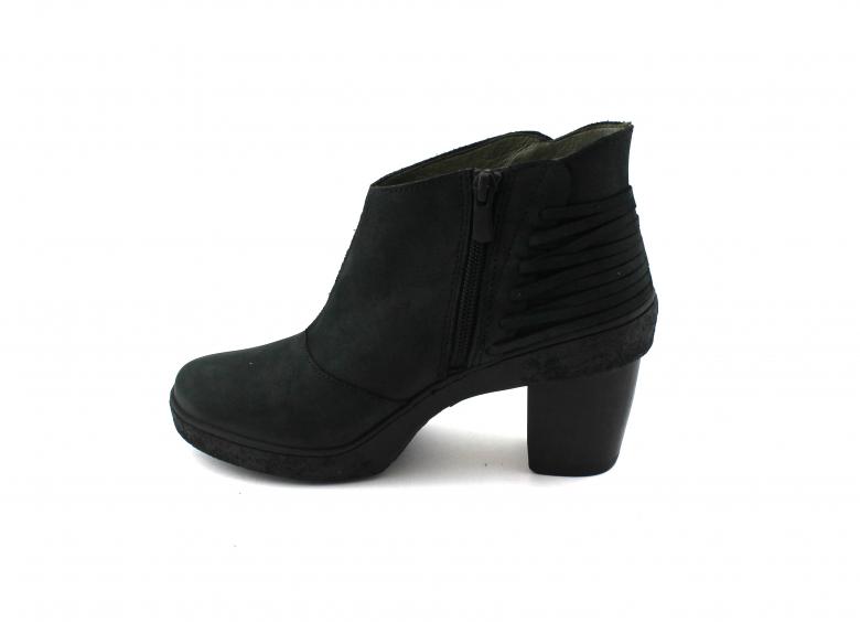 EL NATURALISTA 5171 LICHEN PLEASANT black-black nero scarpe tronchetto donna zip tacco